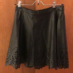 LF Millau faux leather skater skirt